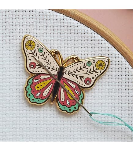 Needle Minder Hérisson Magnétique Pour Point De Croix, Couture Et Broderie - Émail Brillant