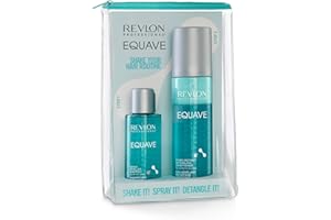 ‎REVLON PROFESSIONAL REVLON PROFESSIONAL EQUAVE Hydro Pflege-Set: tiefenreinigendes Detox Micellar Shampoo, 100 ml und professioneller, sofort entwirrender Zwei-Phasen Conditioner für normales bis trockenes Haar, 200ml