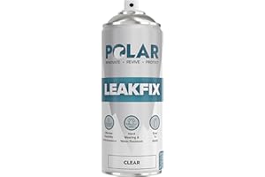 POLAR SPECIALIST COATINGS Polar Clear Leak Fix Spray - 400ml - Waterproof Roof Sealant - Instantly Seals Leaks and Cracks, for Lasting Protection on Roofs, Drainpipes and Gutter Repairs, for Interior and Exterior Use
