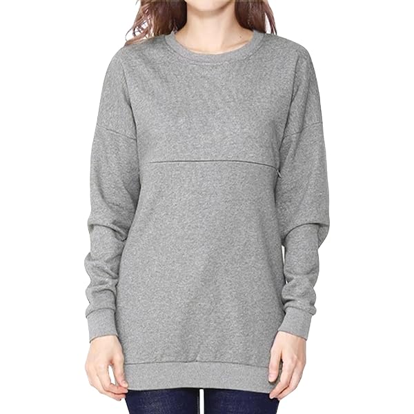 FEOYA Zwangere zorg sweatshirt dames lange mouwen borstvoeding shirt sweatshirt borstvoeding shirt sweatshirt borstvoeding top moederschapsmode warme trui voor borstvoeding, zwart, M FEOYA Zwangere zorg sweatshirt dames lange mouwen borstvoeding shirt sweatshirt borstvoeding shirt sweatshirt borstvoeding top moederschapsmode warme trui voor borstvoeding, zwart, M