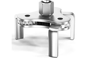 RDRUSEAN Universal Oil Filter Wrench,3 Jaw Adjustable Oil Filter Removal Tool,from 2-1/2 inch to 4.5 inch Oil Filter Removal Set, Efficiency 2 Way Oil Filter Wrench