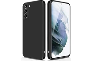 GiiYoon Coque pour Samsung Galaxy S21 Case en Silicone, Etui de Protection Antichoc Etui Housse Silicone Ultra-Mince avec Couche Intérieure en Fibre et Protection pour Caméra, Noir