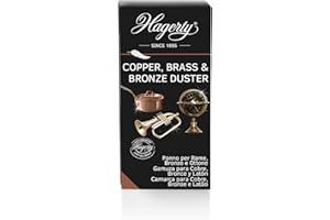 HAGERTY Copper Brass & Bronze Duster I Panno impregnato di lucidatura rame bronzo e ottone I Protezione antiossidante I Lule Vasi Corrimano o Pezzi Decorazione Strumenti Musicali 36x55cm