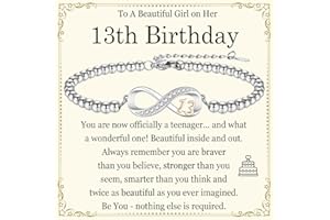 JONAKO 13th 16th 18th 21st Birthday Gifts for Girls, 13th 16th 18th 21st Birthday Bracelet Gifts for 13 16 18 21 Year Old Girls, Bead Bracelets Presents for Daughter, Sister, Granddaughter