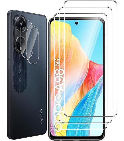 Yenwen Vetro Temperato Compatibile con OPPO A98 5G, 2 Pezzi Vetro...Vetro Temperato per Oppo A98 5G [2 Pezzi],Pellicola Protettiva
