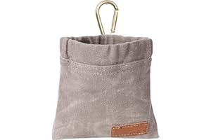 CEXUN 1 Pezzi Porta premietti per Cani,Sacchetti per dolcetti per Cuccioli,Sacchetti per dolcetti con Moschettone,addestramento Cani Accessori,per addestramento di Cani(Grigio)