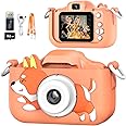 Mgaolo Kids Camera Toys for 3-12 Years Old Boys Girls Children,Portable Child Digital Video Camera with Silicone Cover, Christmas Birthday Gifts for Toddler Age 3 4 5 6 7 8 9 (Dog-Orange)