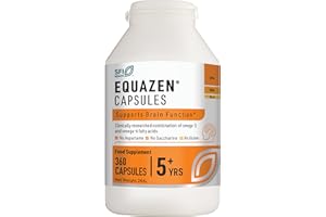EQUAZEN Family Capsules | Omega 3 & 6 Fish Oil Supplement | Supports Brain Function | Blend Of DHA, EPA & GLA | Suitable Children 5+ To Adults | 360 Capsules