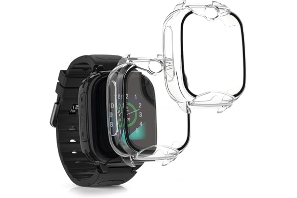 kwmobile 2 x Cover kompatibel med Xplora XGO 2 fodral – fullbody fitnesstracker fodral set av glas –