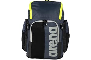 arena Spiky III 45 Mochila para Piscina, Natación, Gimnasio, Deporte y Ocio, Tejido Repelente al Agua con Tirantes Acolchados, Incluye Bolsas para la Humedad, 45 Litros