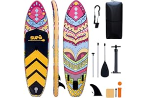 Tigerxbang SUP Board Stand Up Paddling Board | 10'6" 320x80x15cm | Komplettes aufblasbares Paddle Zubehör