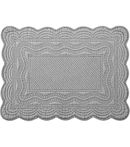 Homescapes Set Di 2 Tovagliette Americane In Cotone A Quadri Rosa/bianco – 30x45 Cm, Lavabili