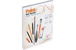 Bloc Paint'On encollé A4 40F 250g blanc - 96537C
