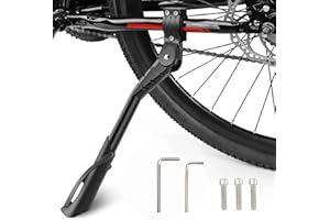 CYFIE Béquille de vélo de 24 à 29 pouces, support réglable en hauteur, béquille latérale pour vélo de montagne, vélo de route, vélo de sport, vélo de ville