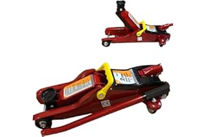 Wheels N Bits 2 Tonne 2000kg 85mm Low Profile with a max lift off 330mm Hydraulic Trolley Floor Jack Garage Lifting Suitable for Car Small Van Trailer Quads etc Jack is Full UK & EU Approved