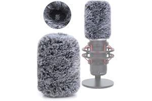 YOUSHARES Microphone Bonnette, Mousse Micro，Bonnet Anti Vent en Plein air pour le Microphone USB HyperX QuadCast S