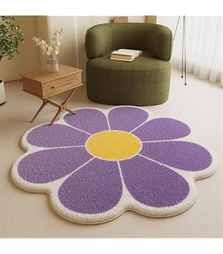 Grüner Vintage Blumenteppich – Maschinenwaschbar, Rutschfest & Schmutzabweisend, Niedriger Flor, Perfekt Für Wohnzimmer & Deko