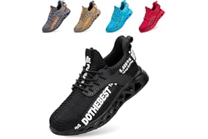 Furuian Chaussures de Sécurité Homme et Légère Baskets de Sécurité Femme Embout en Acier Chaussure Respirant Basket Securité Chaussures de Travail Homme Confortable Bottes de Sécurité