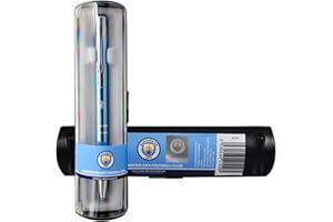 Manchester City FC - Stylo officiel (Taille unique) (Bleu/argent)
