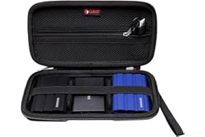 XANAD Hard EVA Case for Samsung T9 / Samsung T7 Shield/Samsung T7 / Samsung T7 Touch Portable SSD 1TB External Solid State Drive (Black02)