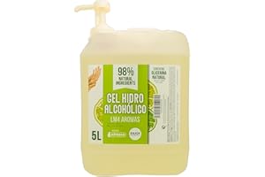 ENJOYCOSMETICS ENJOY COSMETICS - Gel Hidroalcohólico Aroma a Cítrico 5L | 70% Alcohol | Con Glicerina Natural | Para el Cuidado de la Piel | 98% Ingredientes Naturales | Ideal para Casa y Comercios