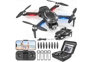 BFHDBDT Drohne mit Kamera HD 4K,RC Faltbare FPV WiFi Live Ãœbertragung Drohne für Kinder Anfänger,2 Akku Lange Flugzeit,Headless Modus,Flugbahnflug,Hindernisvermeidung,One Key Start/Landen,Headless Modus