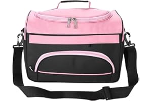 PETYOUNG Borsa da viaggio di grande capacità professionale per parrucchiere (Color : Rose Pink)