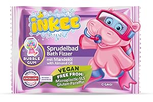 INKEE Bath Fizzer Mix - Sprudelbad Kinder Badebombe mit Mandelöl, Badekugel 20g mit Aroma - Badezusatz Kinder