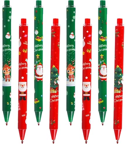 Stylo à Bille De Noël, Stylos à Bille Rétractables Multicolores, Arbre De Noël, Bonhomme De Neige, Renne, Père Noël, Stylos D'écriture Pour Noël, Bureau, école, 1 Pièce De Couleur Aléatoire