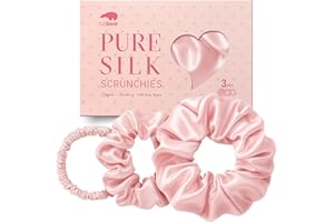 ‎LITBEAR Litbear 3er Set 100% reiner Maulbeerseide Scrunchies, Seiden Haargummis in 3 Größen, Haarringen aus Seide zum Dickes und Dünnes Haar, sanft zum Haar gegen Haarbruch