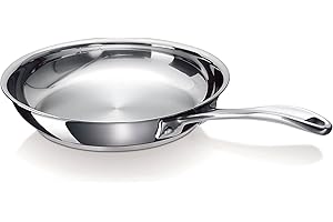 Beka 12068354 Chef Poêle à frire en acier inoxydable true 24 cm, Argenté