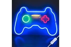 ‎ALITOVE ALITOVE Neon Schild Gaming Neon Sign Gamepad LED Leuchtreklame Gamer LED Leuchtschild USB-powered für Gaming Zimmer Deko Gamer Geschenke DC 5V