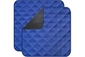GRUENERDE Waschbar Inkontinenz Stuhlauflage Wasserdicht Sitzauflage Inkontinenzunterlage 53X55cm Blau