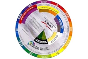 Harder & Steenbeck Plateau de mélange de couleurs circulaire, multi-compartiment, en plastique, avec des fonctionnalités de mélange de couleurs