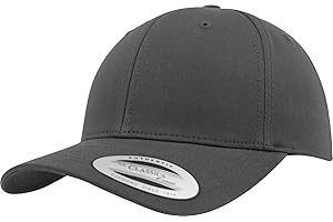 Flexfit Curved Classic Snapback czapka unisex czarna Basics, Streetwear, antracyt, Rozmiar uniwersalny