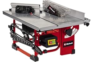 Einhell TC-TS 200 Table Saw | Angle Cuts (To 45°), Angle Stop (+/- 60°) For Mitre Cuts, Dust Extraction Adaptor | Powerful, Compact And Portable Circular Bench For Woodworking