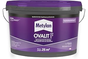 METYLAN Ovalit F , Colle prête à l'emploi pour revêtements muraux sur fonds non absorbants -Seau 5kg