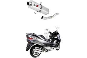 DOMINATOR EXHAUST SYSTEM BURGMAN 400 Marmitta racing OVAL Dominator Exhaust Terminale di Scarico Silenziatore 2007 2008 2009 2010 2011 2012 2013 2014 2015 2016