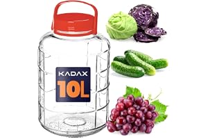 KADAX Gurkburk med lock, konserveringsglas, lufttät konservering, glasballong, universellt glas, förvaringsglas för gurkor, f