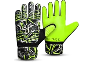 Trepace Goalkeeper Gloves for Boys Kids | Grip In Technology Kids Goalkeeper Gloves | Durable & Comfortable Goalie Gloves kids |Anti Slip Palm Protection Football Gloves