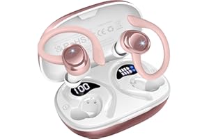 Hupoaf Wireless Earbuds, 2025 Bluetooth 5.4 Headphones Sport, 3D Stereo Deep Bass Earphones, 4 ENC Noise Cancelling Mic, 50 Hrs USB-C IP-X7 Waterproof in Ear Buds Android iOS for Running Gym Workout