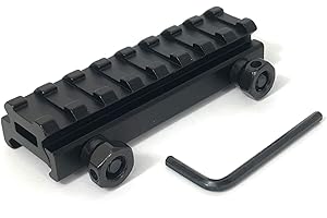 ZEITWISE 21 mm Weaverschiene Weaver/Picatinny Aufbau Erhöhung mit Sichtkanal