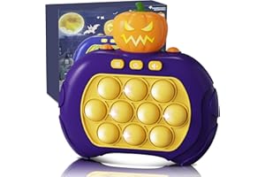 LTTORJF Halloween Pop It Elettronico, Gioco Quick Push Bubble Game Spinta Pop Squeeze Toys Per Gadget Compleanno Bambini Pulsante Giocattoli Divertenti Regalo Bambini Adulti Halloween Zucca