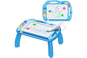 Veopoko Educational Toys for 1 2 3 Year Old Boys Gifts, Magnetic Drawing Board Learning Kids Toys Age 1 2 3 Boys Birthday Presents Toddler Drawing Travel Toy Writing Board Drawing Pad for Kids