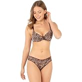 Miorre Push-Up Dolgulu Leopar Desenli S&uuml;tyen Takım