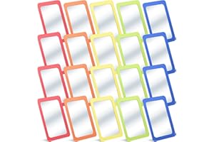 Dandat Kleine Spiegel für Kinder, sicher, bruchsicher, 15,2 x 10,2 cm, unzerbrechlich, Klassenzimmer-Spiegel für Bastelarbeiten, Großpackung in Vorschule, Kindergarten, Kita, Spa, Party