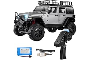 ARRIS 1/12 Maßstab RC Crawler, MN-82S LC79 RTR RC Truck 4x4 Off Road Fahrzeuge 2.4GHz RC Modell für Erwachsene Hobby Spielzeug (grau-MN128)