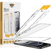 Buff iPhone 16 Serisi ile Uyumlu 5D EasyFit 2 Adet Kolay Uygulama Aparatlı Ekran Koruyucu Temperli Cam (iPhone 16e)