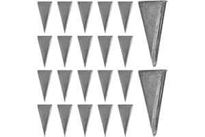 OSALADI 20 Pezzi Di Fissaggio A Zeppa Triangolare Per Martello Acciaio Al Carbonio Manico In Legno