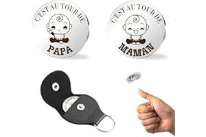 YRITIOA Cadeau Futur Parents,Cadeau Futur Papa,Cadeau Future Maman,Cadeau Maman,Cadeau Papa,Cadeau Naissance,Cadeau Jeune Parents,Cadeau Nouveau Né,Cadeau Femme Enceinte,Double Face Décision Pièce